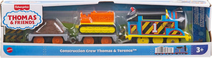 Thomas & Friends Motorized Toy Train Construction Crew Thomas & Terence The Tractor for Preschool Pretend Play Ages 3+ Years
