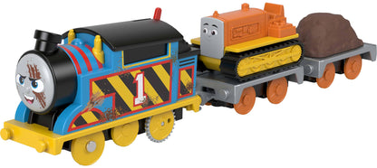 Thomas & Friends Motorized Toy Train Construction Crew Thomas & Terence The Tractor for Preschool Pretend Play Ages 3+ Years