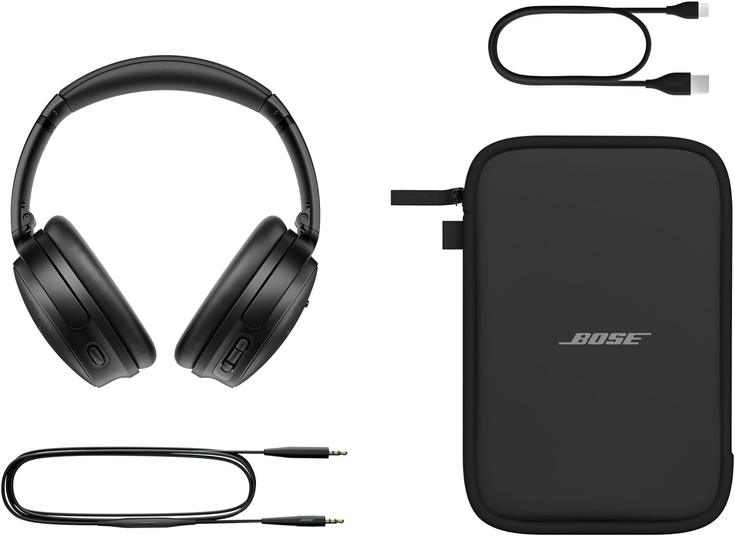 Bose - Quietcomfort Sc Wireless Over-Ear Headphones Black