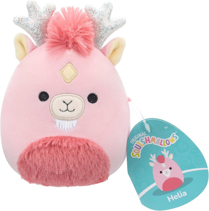 Squishmallows Little Plush 5" Helia Pink Kirin Officially Licensed Kellytoy Soft Gift for Kids Girls & Boys Washable Squishy Stuff Toy Multicolor All Age