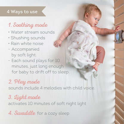 Taf - Bunny Soother & Swaddle Set (259-13305)
