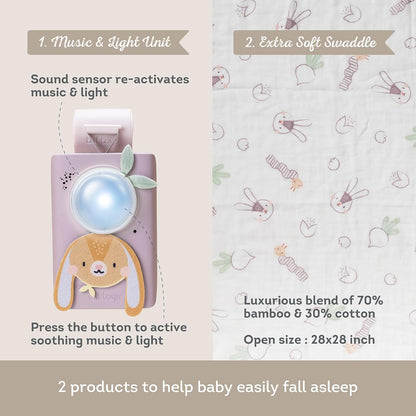 Taf - Bunny Soother & Swaddle Set (259-13305)