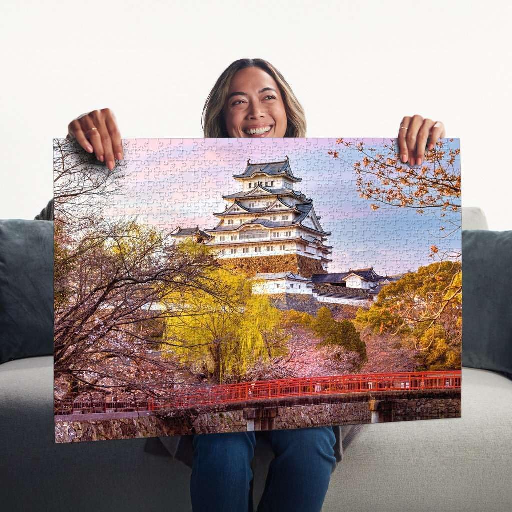 Ravensburger - Jigsaw Puzzle 1000 Pieces Beautiful Castles Himeji Japan | Puzzle 1000 Pieces Landscapes with a Size of 70 x 50 cm | Gift for Adults and Children from 14 Years and Over