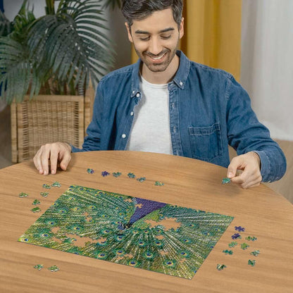 Ravensburger Puzzle 12001332, Colorful Animals - Pfau - 500 Teile Puzzle für Erwachsene und Kinder ab 12 Jahren: Colorful Animals
