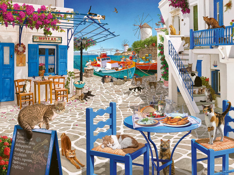Cat`S Of Mykonos Puzzle - 1500 Pieces
