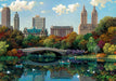 Ravensburger NY Central Park, Bow Bridge 1000 Piece Jigsaw Puzzle | Relaxing Activity | Unique and Perfectly Fitting Pieces, Durable Puzzle for Adults