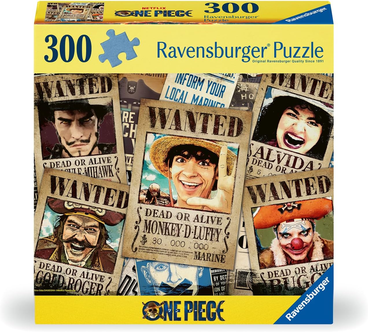 Ravensburger Puzzle: One Piece - Wanted! (300 Pcs) (12001498)