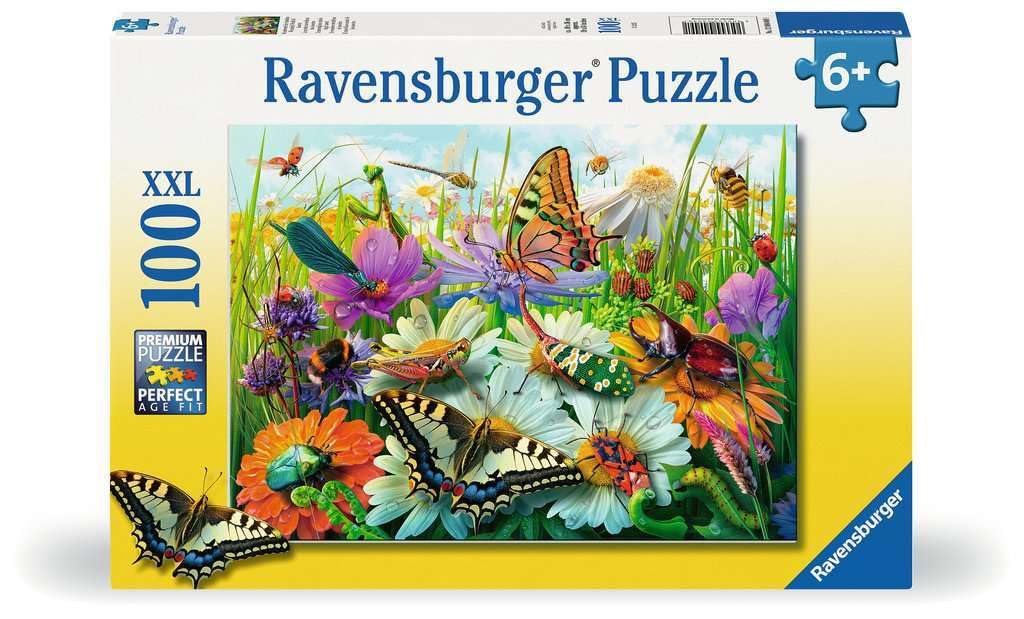 Ravensburger Kinderpuzzle - 12004049 Wunderwelt der Insekten - Insekten-Puzzle für Kinder ab 6 Jahren, mit 100 Teilen im XXL-Format