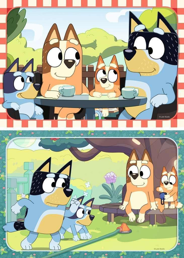 Ravensburger Puzzle: Bluey And The Heeler Family (2X12Pcs) (12004111)