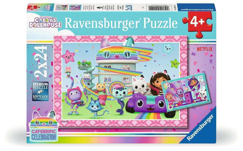 Ravensburger Puzzle: Gabby`S Dollhouse Celebration - Ready To Party! (2X24Pcs) (12004112)