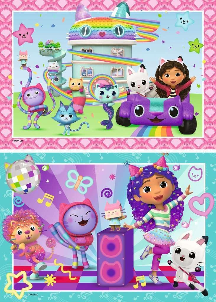 Ravensburger Puzzle: Gabby`S Dollhouse Celebration - Ready To Party! (2X24Pcs) (12004112)