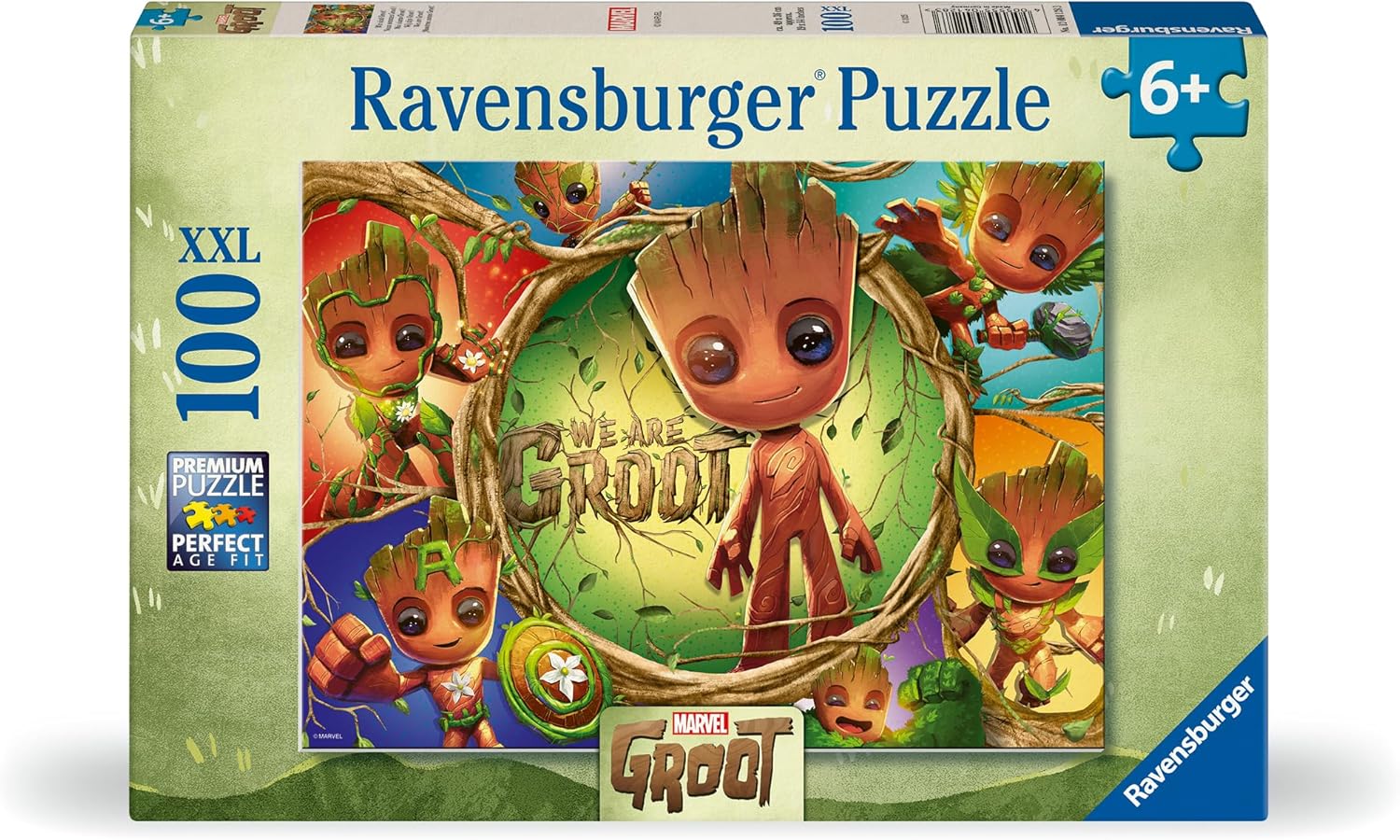 Ravensburger Marvel Avengers - Groot Gifts and Toys - 100 Piece Jigsaw Puzzle for Kids and Adults Age 6 Years +