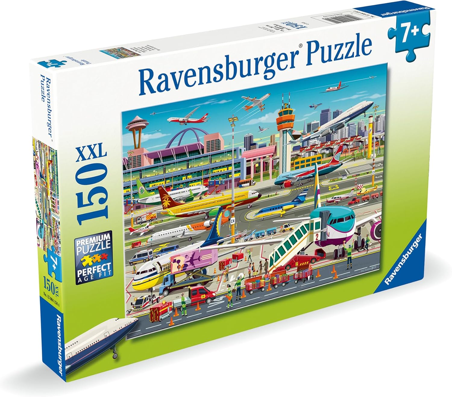 Ravensburger Airport Central - 150 Piece Jigsaw Puzzle for Kids Age 7 Years Up - Aeroplanes & Aviation