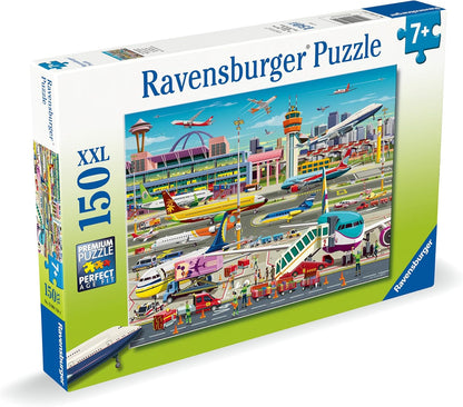 Ravensburger Airport Central - 150 Piece Jigsaw Puzzle for Kids Age 7 Years Up - Aeroplanes & Aviation