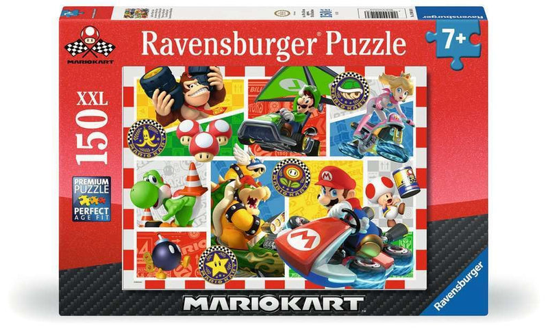 Ravensburger Kinderpuzzle 12004143 - Spaß mit Mario Kart - Puzzle für Kinder ab 7 Jahren, mit 150Teilen im XXL-Format