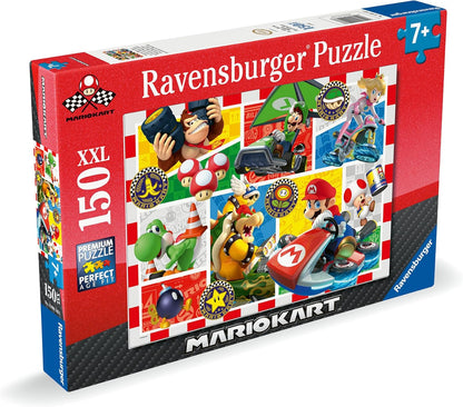 Ravensburger Kinderpuzzle 12004143 - Spaß mit Mario Kart - Puzzle für Kinder ab 7 Jahren, mit 150Teilen im XXL-Format