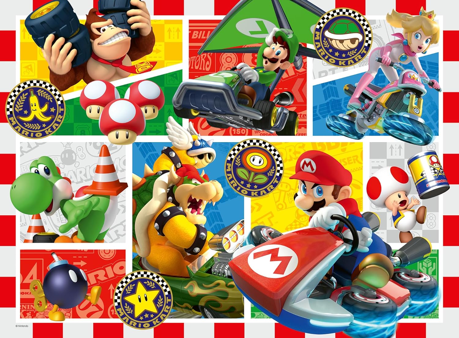 Ravensburger Kinderpuzzle 12004143 - Spaß mit Mario Kart - Puzzle für Kinder ab 7 Jahren, mit 150Teilen im XXL-Format