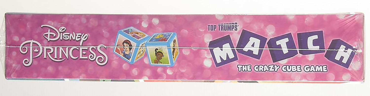 Winning Moves Top Trumps Match Disney Princess Board Game Multilingual, Play with Cinderella, Snow White and Merida, 2 player family travel game for ages 4+, gift for kids