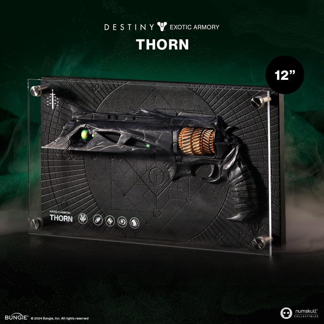 Numskull Thorn Exotische Waffenfigur 12x7" (30x18cm) Limitierte Edition Sammler-Replikstatue - Offizielles Destiny-Merchandise - FPS-Sci-Fi-Action-Videospiel-Figur