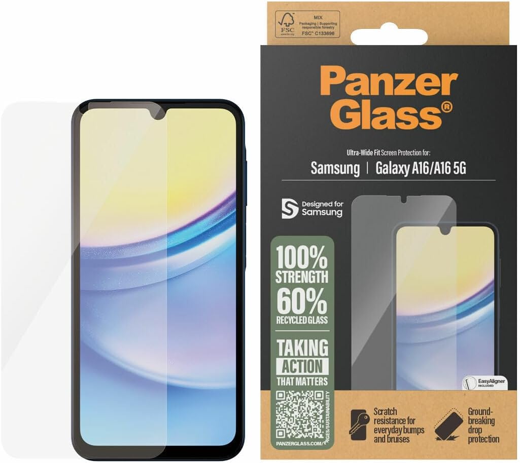 Panzerglass - Screen Protector - Samsung New A15/ A16 5G - Ultra-Wide Fit