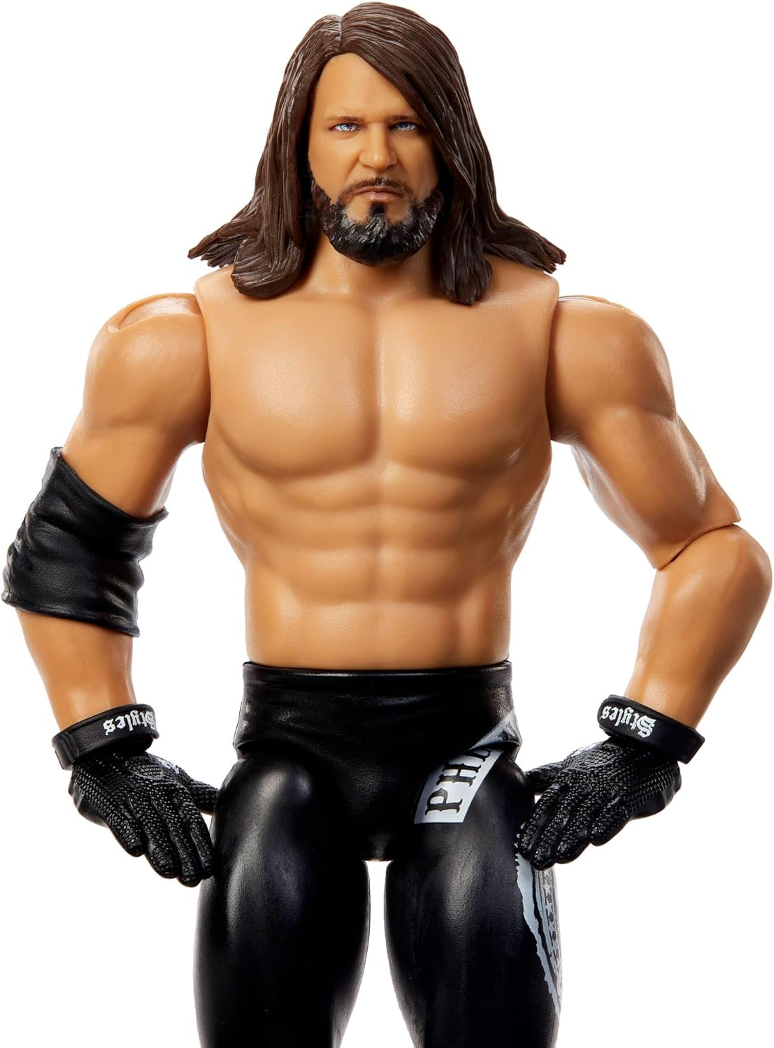 Mattel WWE AJ Styles Action Figure, Main Event Series #154 6-inch Collectible with 10 Articulation Points & Life-Like Look, JCV43