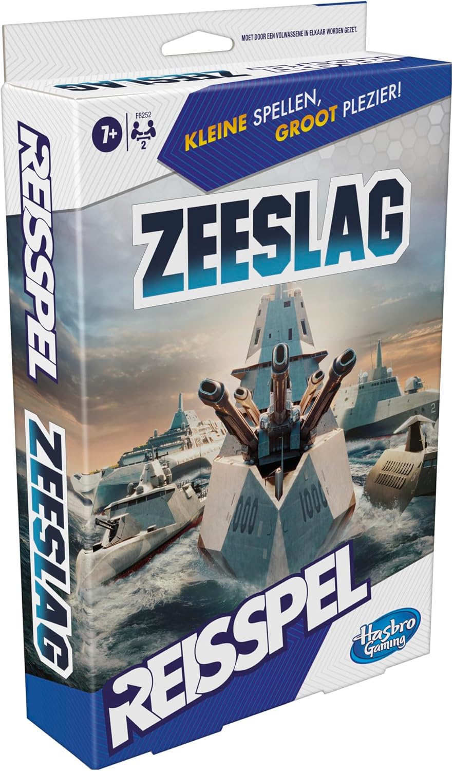 Hasbro Gaming Seeschlacht-Reisespiel, einfach zu tragen, Spiel für 2 Spieler, Reisespiel für Kinder - Niederländische Version