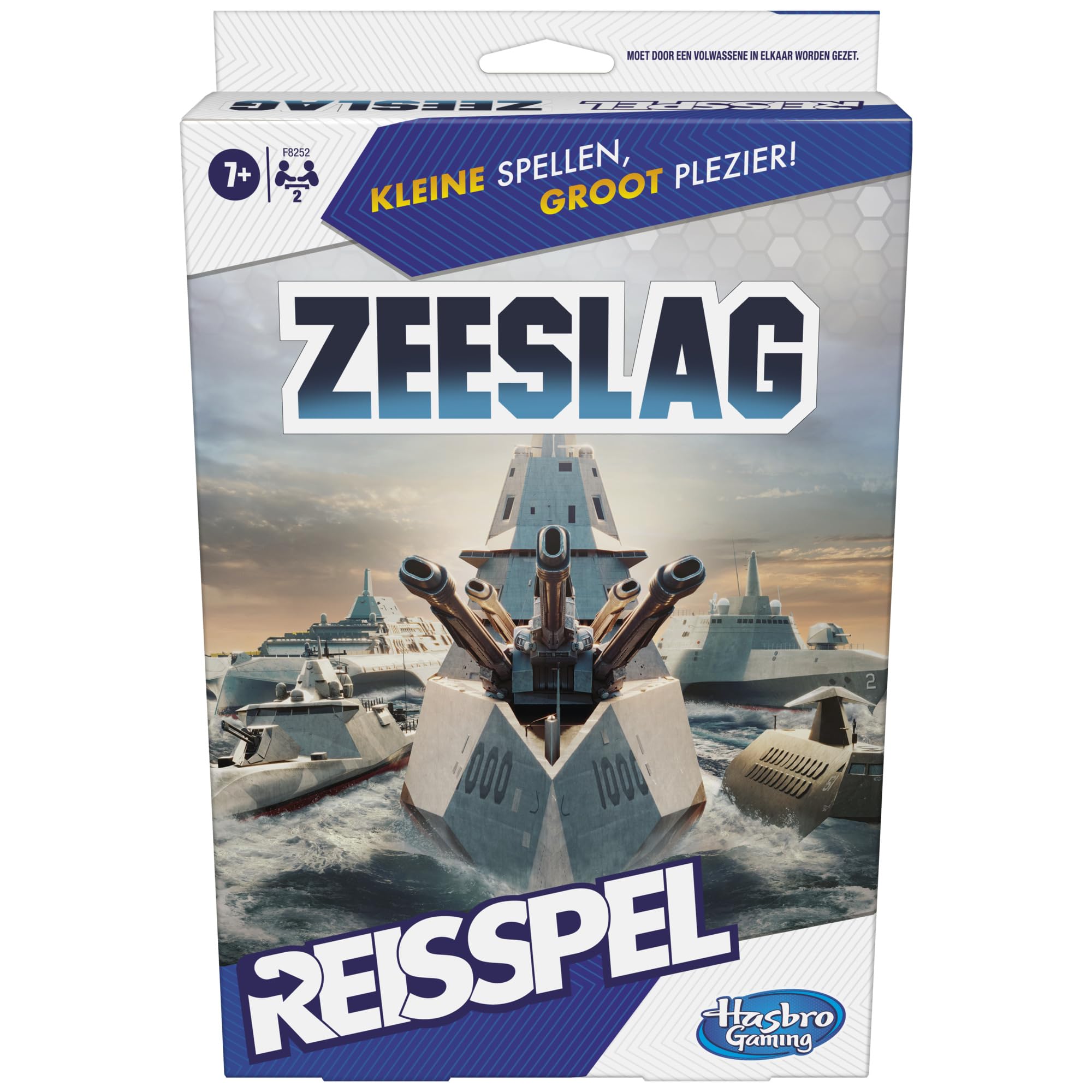 Hasbro Gaming Seeschlacht-Reisespiel, einfach zu tragen, Spiel für 2 Spieler, Reisespiel für Kinder - Niederländische Version