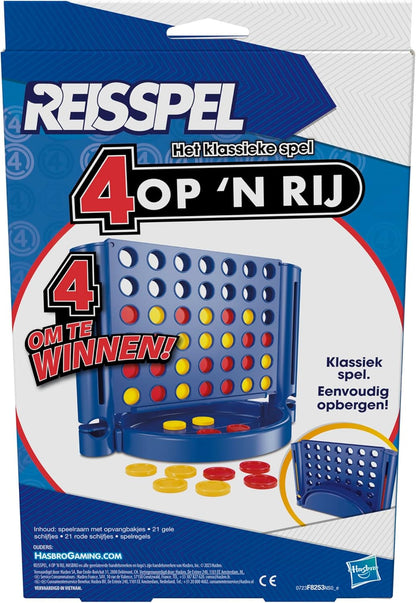 Power 4 Travel Edition, Tragbares Spiel für 2 Spieler, Reisespiel, ab 6 Jahren (niederländische Version