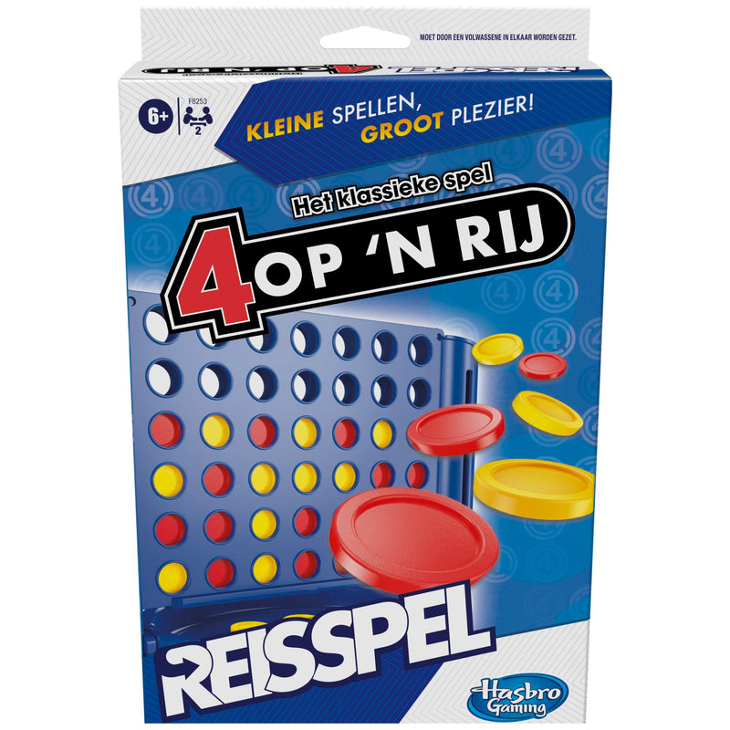 Power 4 Travel Edition, Tragbares Spiel für 2 Spieler, Reisespiel, ab 6 Jahren (niederländische Version