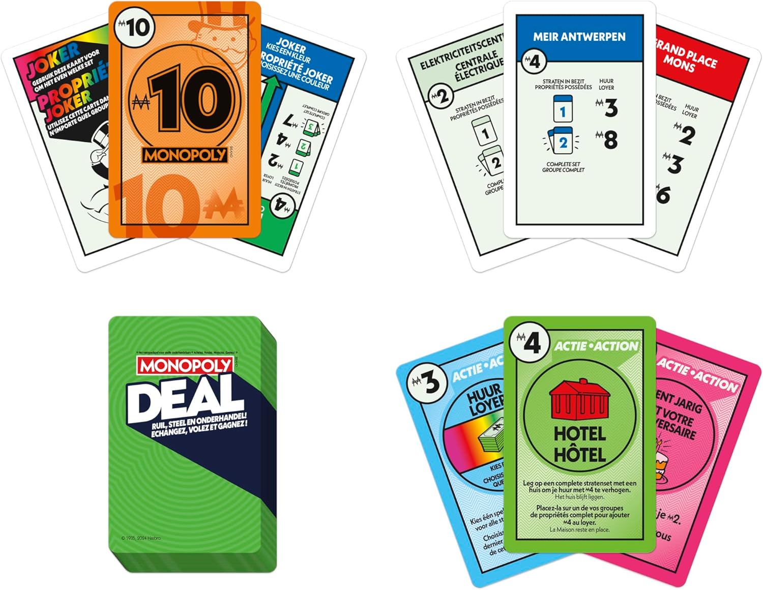Hasbro Gaming Monopoly Deal Kartenspiel Französisch und Niederländisch