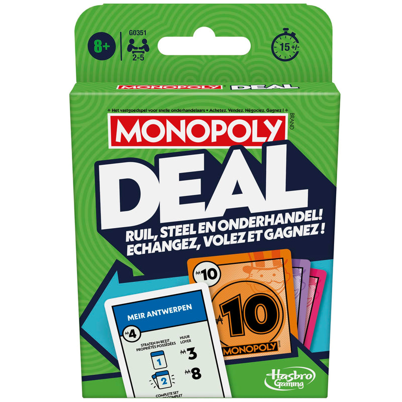 Hasbro Gaming Monopoly Deal Kartenspiel Französisch und Niederländisch