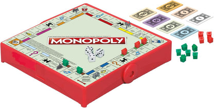 MONOPOLY TRAVEL Edition Tragbares Spiel für 2 bis 4 Spieler, Reisespiel für Kinder ab 6 Jahren - Französische Version