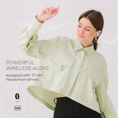 CREATIVE Zen Air SXFI Lightweight True Wireless In-Ears with Super X-Fi Spaital Audio, Active Noise Cancellation, Ambient Mode, Bluetooth 5.3, IPX5, Up to 39 Hours Battery Life
