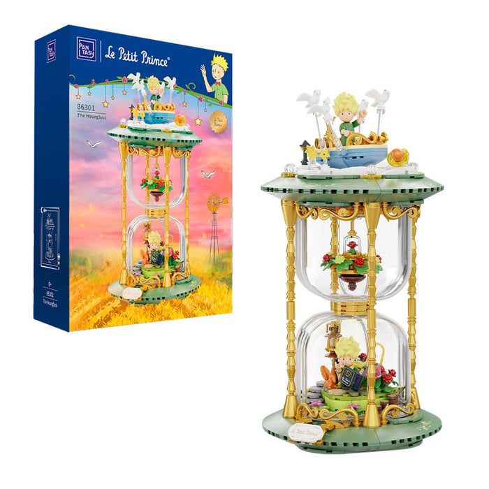 PANTASY The Little Prince Hourglass Building Blocks Set, Creative Construction Kit for Adults and Teens, Decorative Model for Home and Office, Detailed Hourglass Design for Display and Play