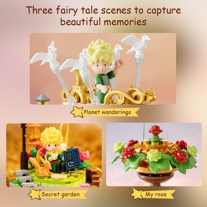PANTASY The Little Prince Hourglass Building Blocks Set, Creative Construction Kit for Adults and Teens, Decorative Model for Home and Office, Detailed Hourglass Design for Display and Play