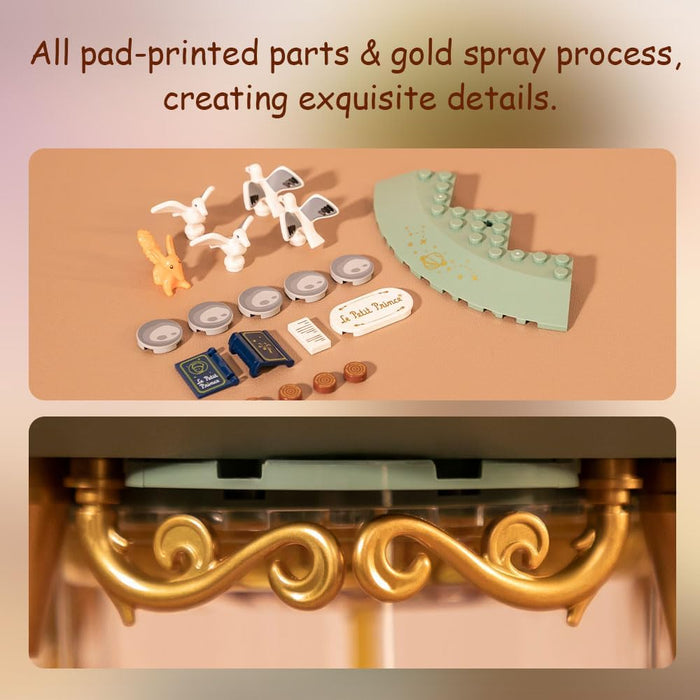 PANTASY The Little Prince Hourglass Building Blocks Set, Creative Construction Kit for Adults and Teens, Decorative Model for Home and Office, Detailed Hourglass Design for Display and Play