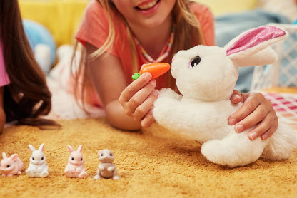 Pets Alive Mama Bunny & Baby Surprise, Series 1, Electronic Pet for Girls, Mail Box