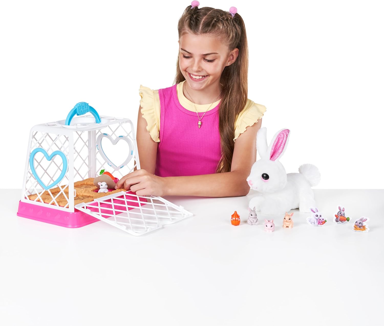 Pets Alive Mama Bunny & Baby Surprise, Series 1, Electronic Pet for Girls, Mail Box