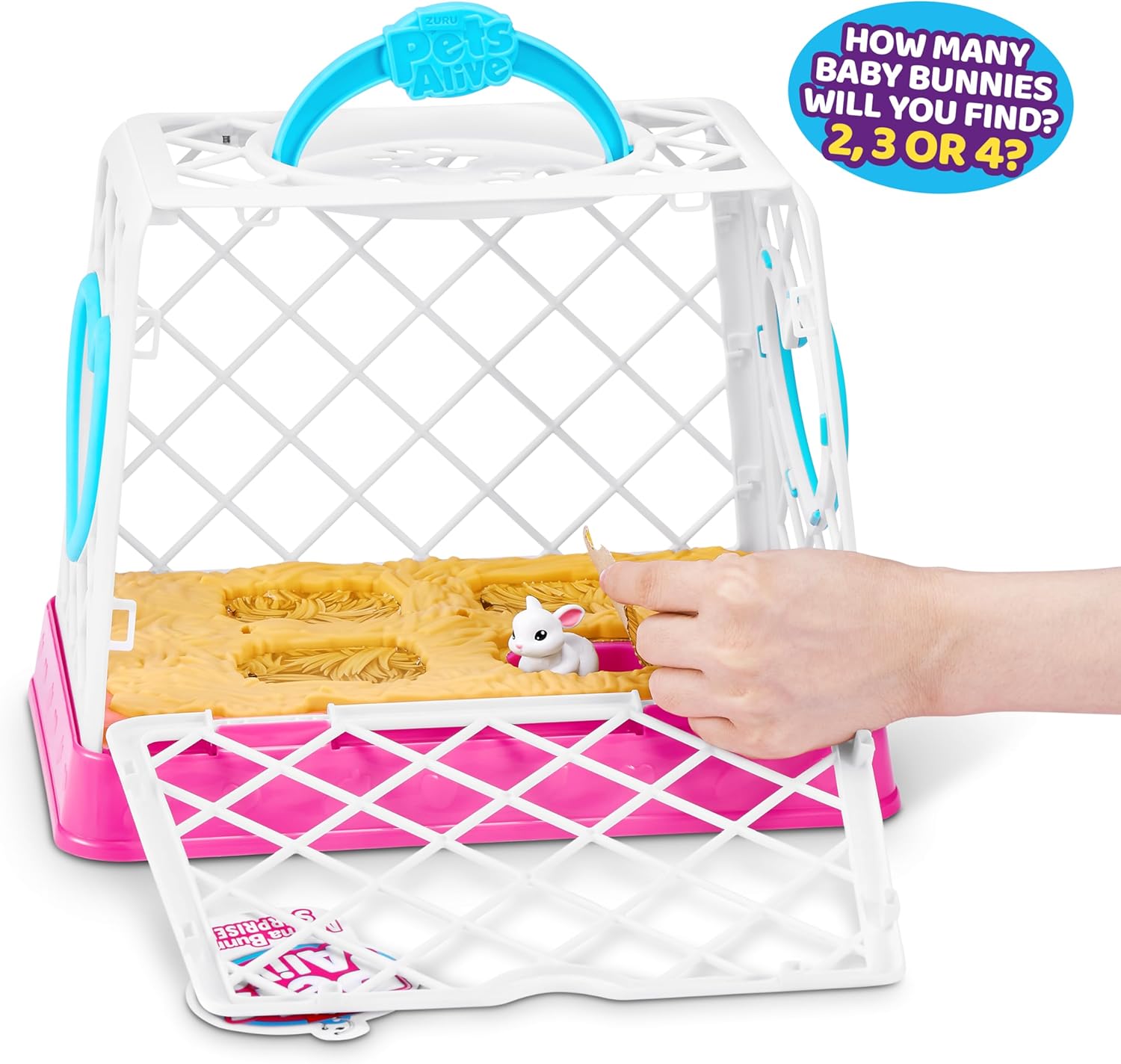 Pets Alive Mama Bunny & Baby Surprise, Series 1, Electronic Pet for Girls, Mail Box