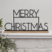 Ginger Ray NOEL-131 - Targa in metallo con scritta "Merry Christmas", colore: Nero