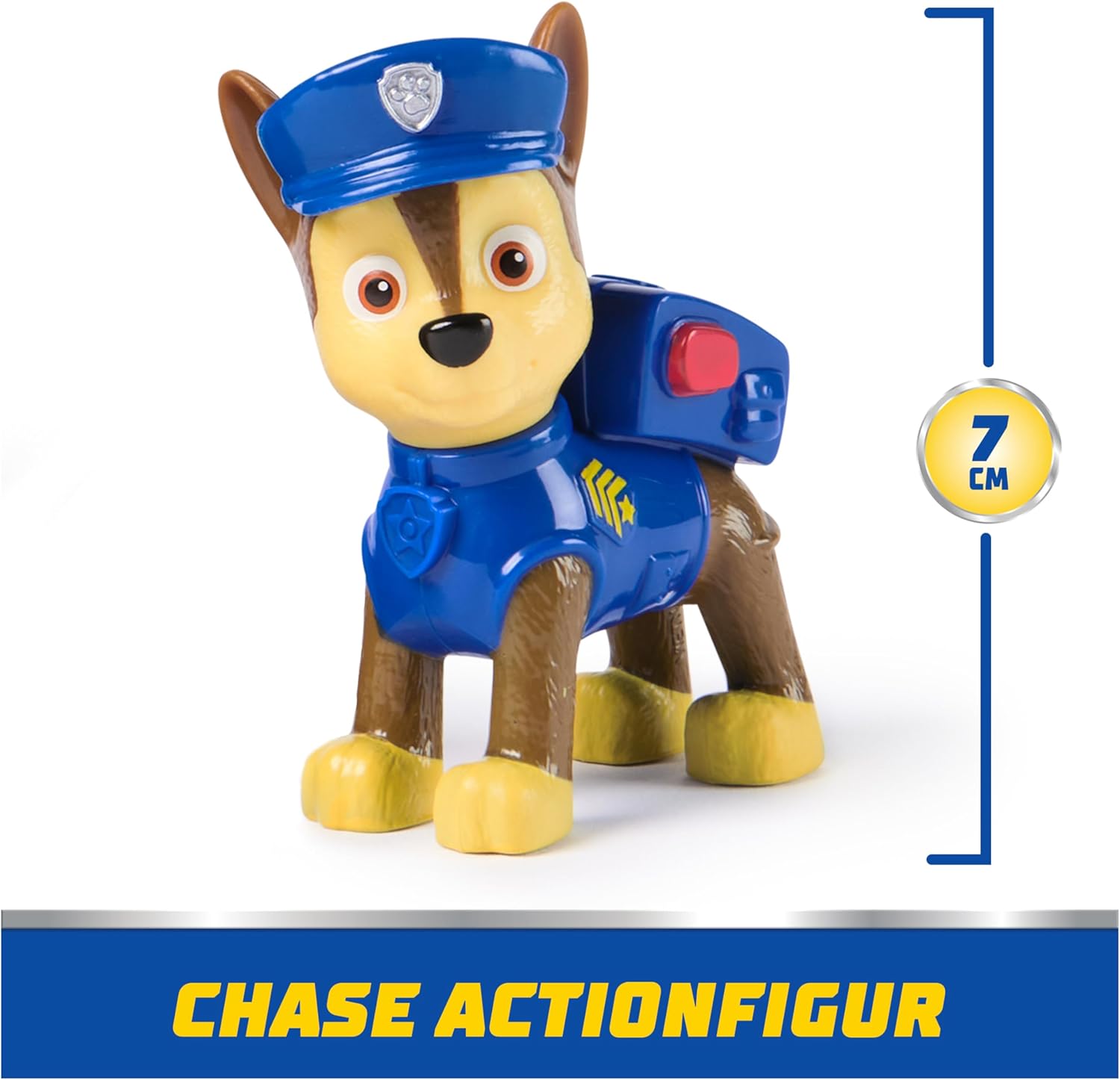 Patrulla Canina - Coche POLICÍA Y Figura Chase - Coche de 15 cm con 1 Figura Chase - Patrulla Canina Juguetes - 6069059 - Juguetes Niños 3 Años +
