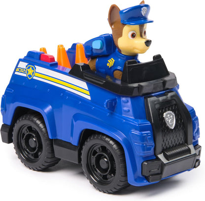 Patrulla Canina - Coche POLICÍA Y Figura Chase - Coche de 15 cm con 1 Figura Chase - Patrulla Canina Juguetes - 6069059 - Juguetes Niños 3 Años +