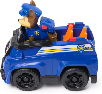Patrulla Canina - Coche POLICÍA Y Figura Chase - Coche de 15 cm con 1 Figura Chase - Patrulla Canina Juguetes - 6069059 - Juguetes Niños 3 Años +