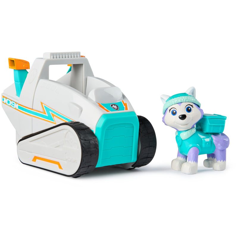 PAW Patrol, sneeuwschuiver van Everest, speelgoedvoertuig met verzamelfiguur, duurzaam speelgoed