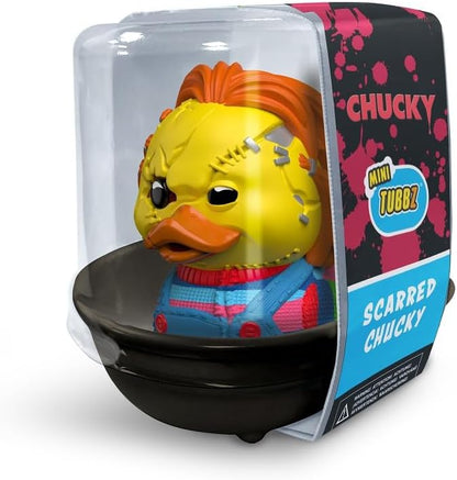 TUBBZ Kleine Chucky Sammelbare Vinyl-Gummientenfigur - Offizielles Child's Play Merchandise - Retro Horror Filme