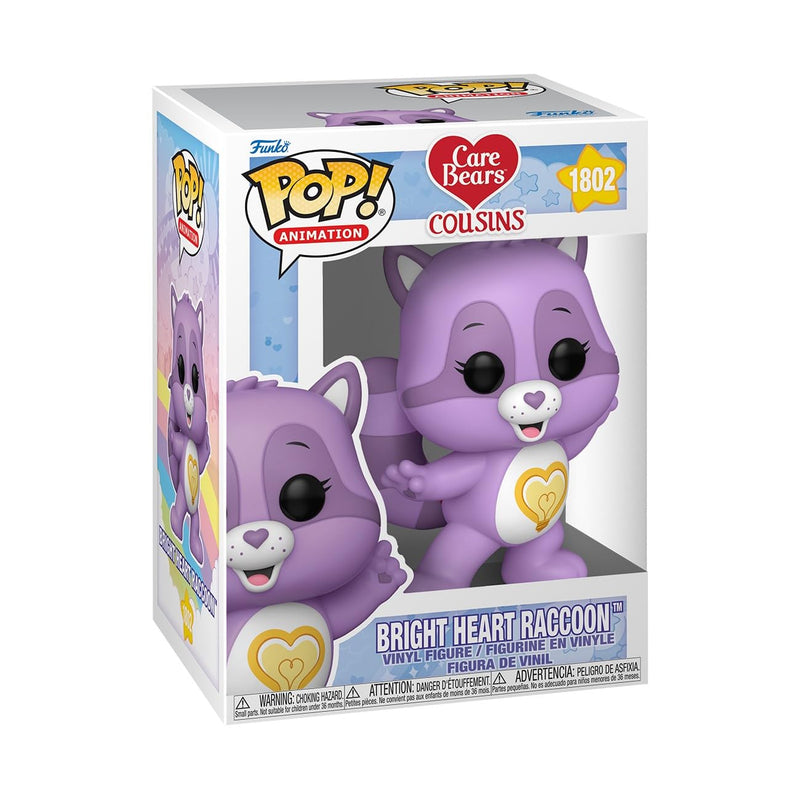 Funko POP! Animation: Care Bear Cousins - Bright Heart Raccoon - Care Bears - Collectable Vinyl Figure - Gift Idea - Official Merchandise - Toys for Kids & Adults - TV Fans