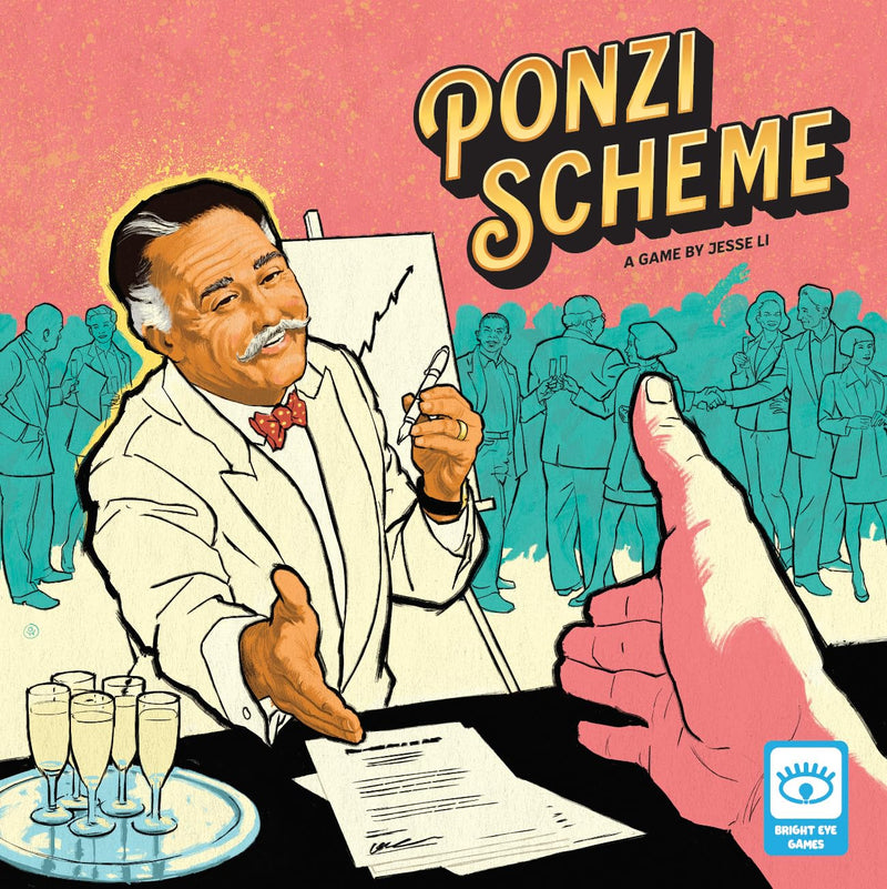 Bright Eye Games Ponzi Scheme Board Game in English for Adults | Strategic Game for 3-5 Players | Trading and Cheating Game to Play with Friends
