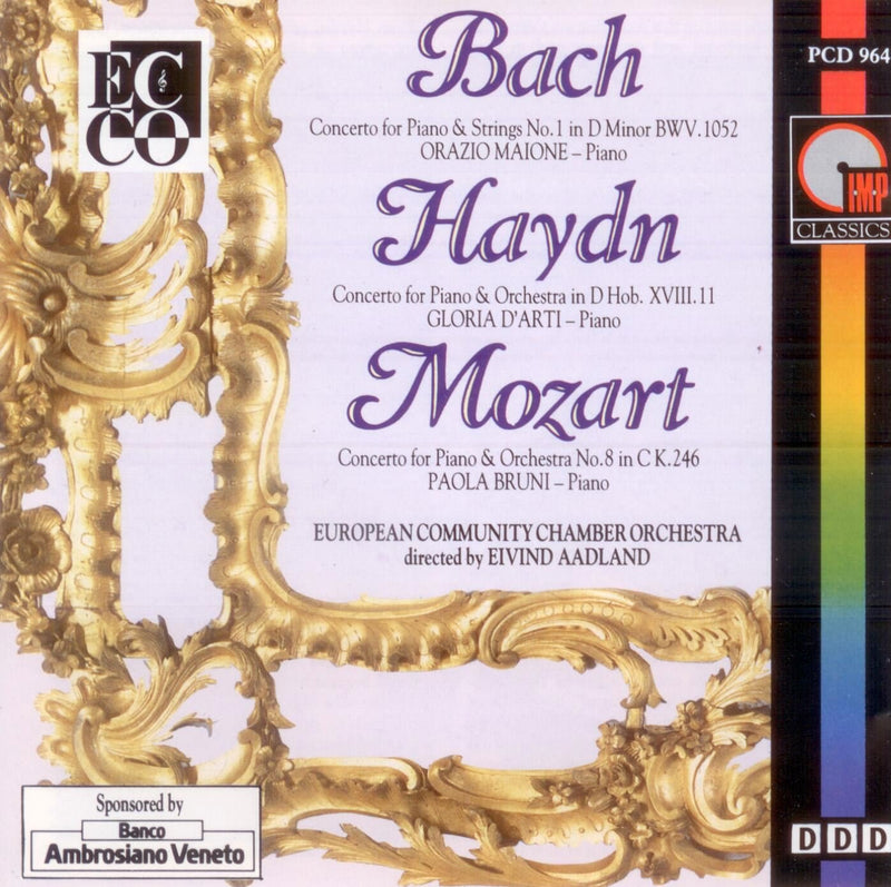 Bach: Piano Concerto No. 1 in D Minor, BWV 1052 / Haydn: Piano Concerto in D Major, Hob XVIII.11 / Mozart: Piano Concerto No. 8 in C Major, K 246
