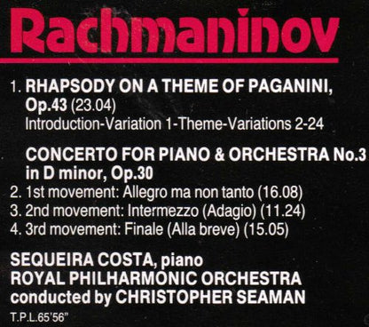 Rachmaninov-Rhapsody Op.43/Sequeira Costa