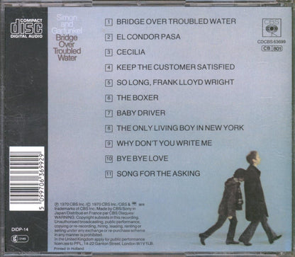 BRIDGE OVER TROUBLED WATER CD UK ISSUE PRESSED IN AUSTRIA CBS